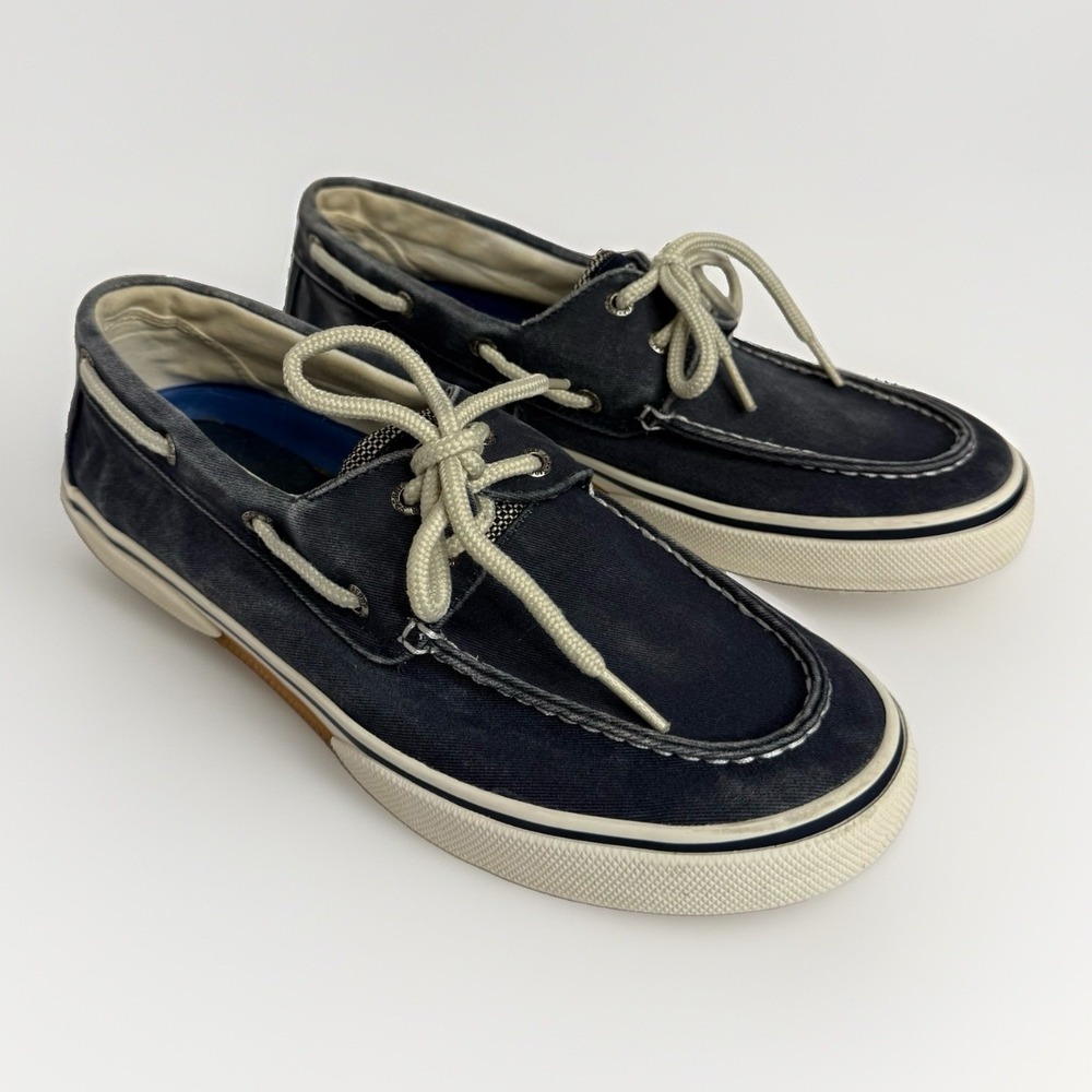 Men's These Are Sperry Top-Sider Boat Shoes Navy Blue Size 9.5